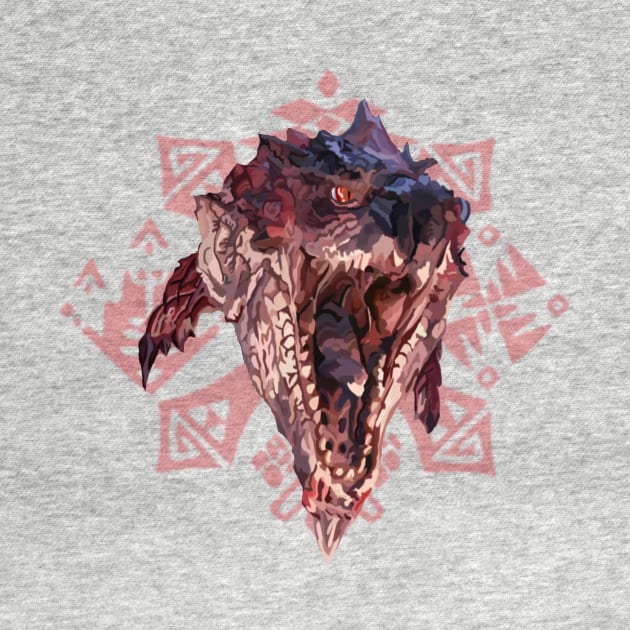 Rathalos with Hunter's Guild Badge by Missajrolls